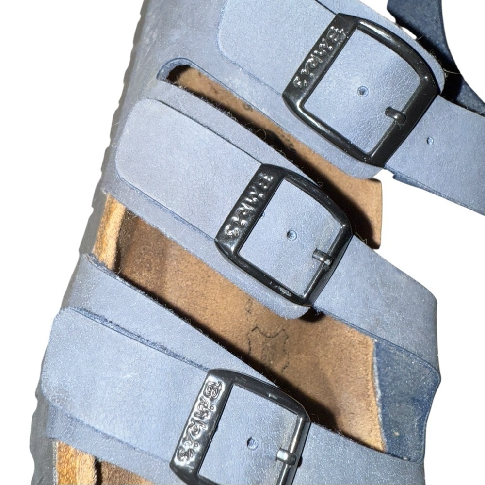 Birkis by Birkenstock Ellice Slingback Sandals Slate Blue Size  39 L8 M6 - Picture 11 of 15